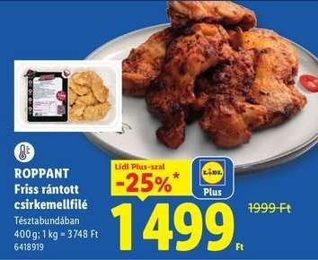ROPPANT Friss rántott csirkemellfilé