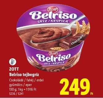 ZOTT Belriso tejbegríz
