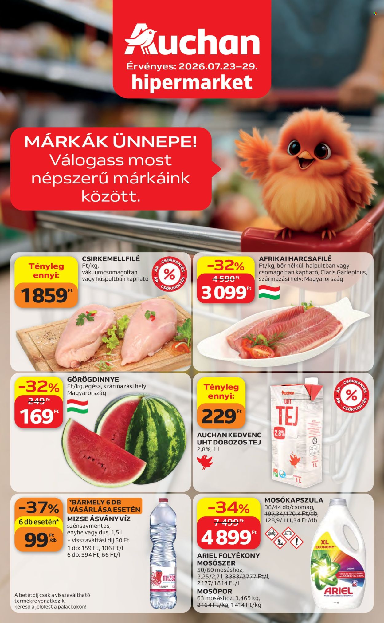Auchan akciós újságok - 2026.07.23 - 2026.07.29. Oldal 1