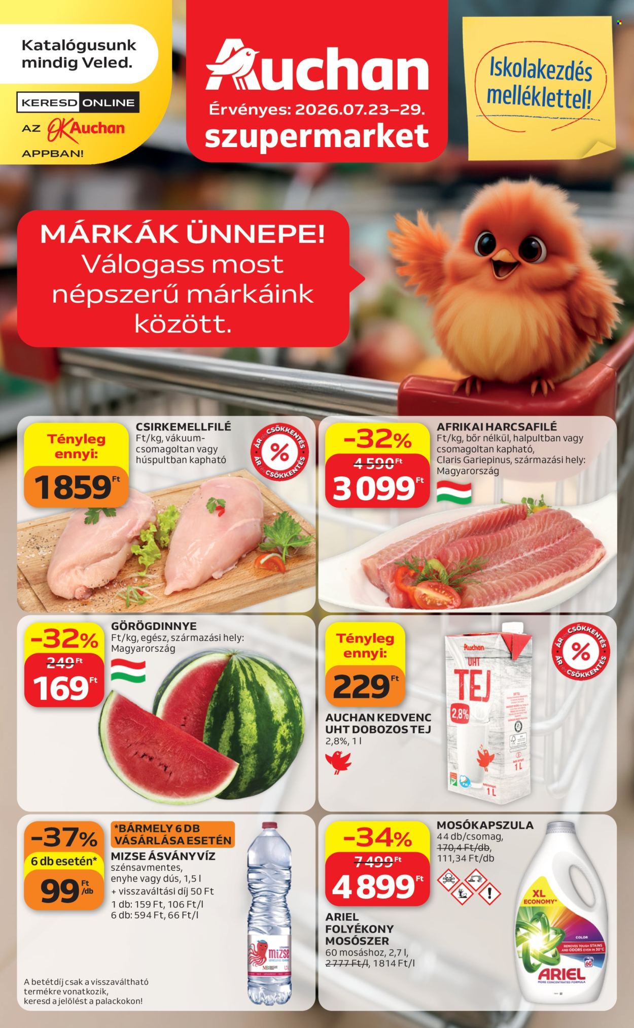 Auchan akciós újságok - 2026.07.23 - 2026.07.29. Oldal 1