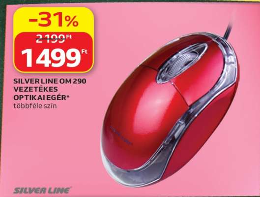 SILVER LINE OM 290 VEZETÉKES OPTIKAI EGÉR