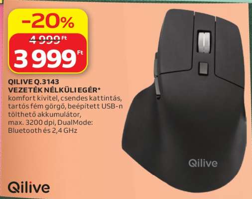 QILIVE Q.3143 VEZETÉK NÉLKÜLIEGÉR