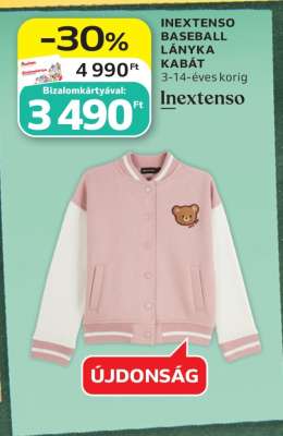 INEXTENSO BASEBALL LÁNYKA KABÁT