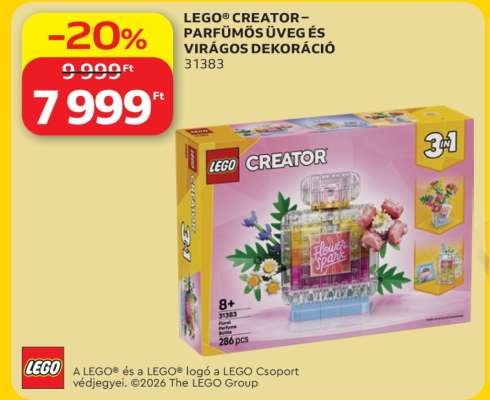 LEGO® CREATOR – PARFÜMÖS ÜVEG ÉS VIRÁGOS DEKORÁCIÓ