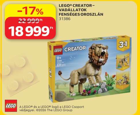 LEGO® Creator – Vadállatok Fenséges Oroszlán