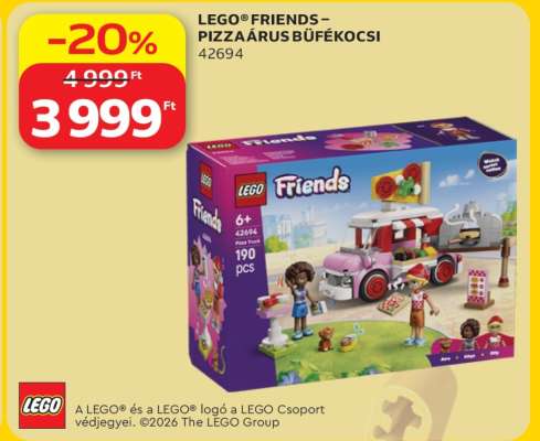 LEGO® FRIENDS – PIZZÁÁRUS BÜFÉKOCSI