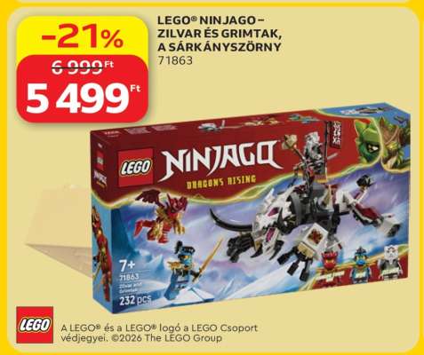 LEGO® NINJAGO – ZILVAR ÉS GRIMTAK, A SÁRKÁNYSZÖRNY