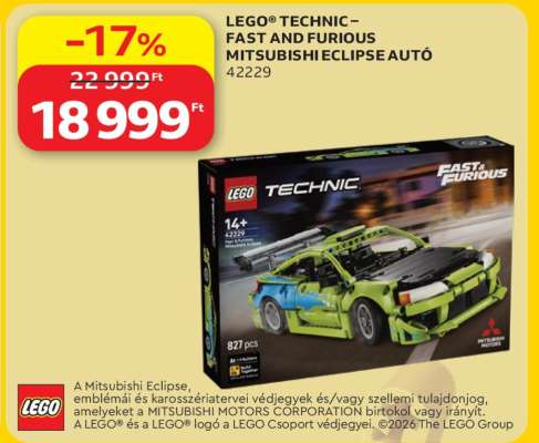 LEGO® Technic – Fast and Furious Mitsubishi Eclipse Autó