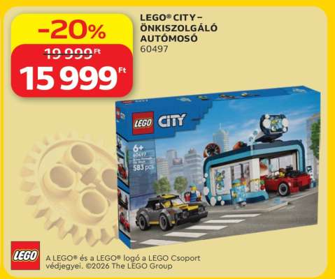 LEGO® CITY – ÖNKISZOLGÁLÓ AUTÓMOSÓ