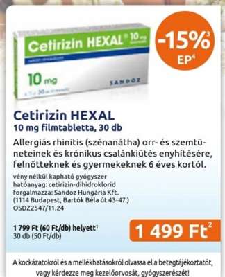 Cetirizin HEXAL