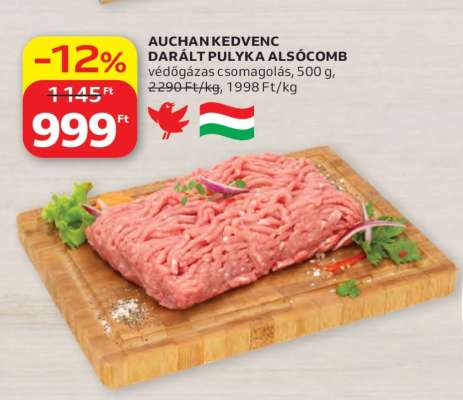 AUCHAN KEDVENC DARÁLT PULYKA ALSÓCOMB