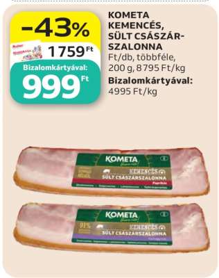 Kometa Kemencés Sült Császárszalonna