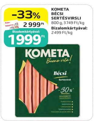 KOMETA Bécsi Sertésvirsli