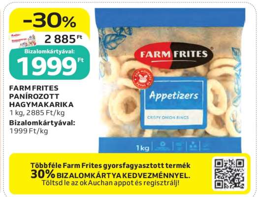 FARM FRITES Panírozott Hagymakarika