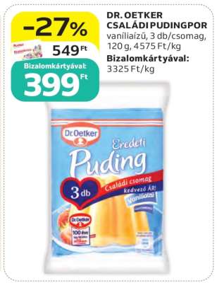 Dr. Oetker Családi Pudingpor