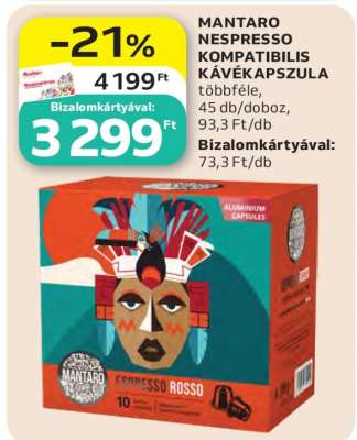 MANTARO NESPRESSO KOMPATIBILIS KÁVÉKAPSZULA