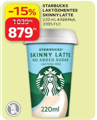 Starbucks Laktózmentes Skinny Latte