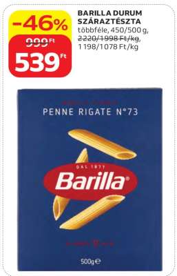 Barilla durum száraztészta