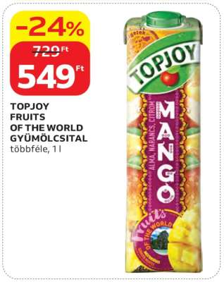 TOPJOY FRUITS OF THE WORLD GYÜMÖLCSITAL