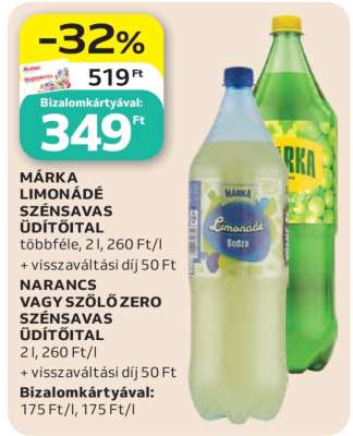 Márka Limonádé szénsavas üdítőital