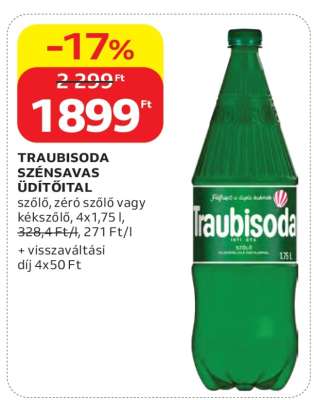 Traubisoda szénsavas üdítőital