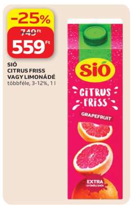 SIÓ CITRUS FRISS VAGY LIMONÁDÉ