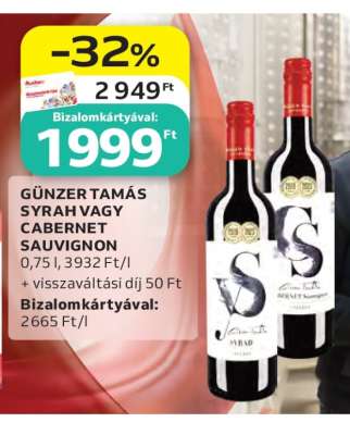 Günzer Tamás Syrah vagy Cabernet Sauvignon