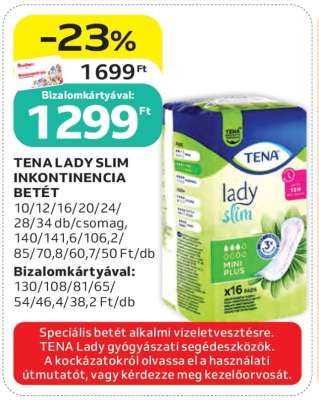 TENA Lady Slim Inkontinencia Betét