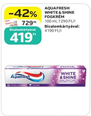 AQUAFRESH WHITE & SHINE FOGKRÉM