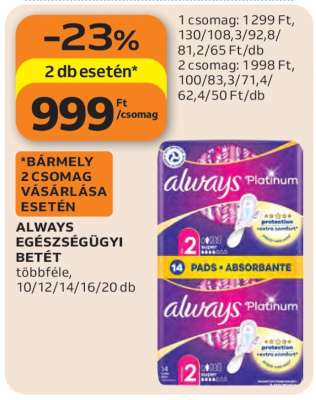 ALWAYS EGÉSZSÉGÜGYI BETÉT