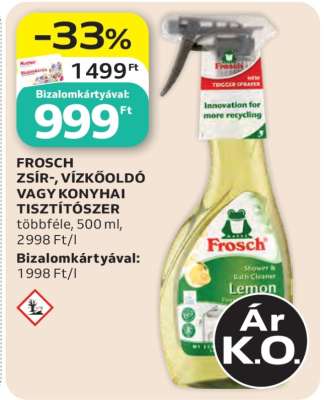 FROSCH ZSÍR-, VÍZKŐOLDÓ VAGY KONYHAI TISZTÍTÓSZER
