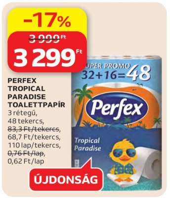 PERFEX TROPICAL PARADISE TOALETTPAPÍR