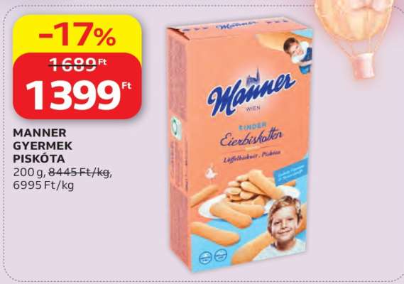 MANNER GYERMEK PISKÓTA