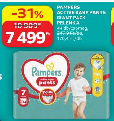 Pampers Active Baby Pants Giant Pack Pelenka