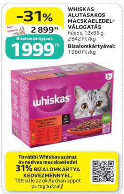 Whiskas Alutasakos Macskaeledel Válogatás