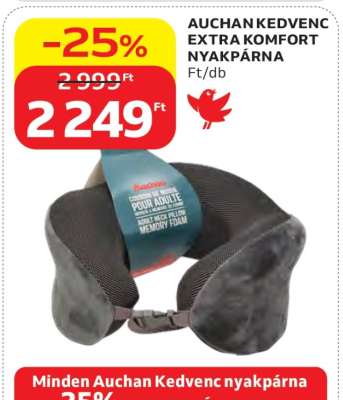 AUCHAN KEDVENC EXTRA KOMFORT NYAKPÁRNA