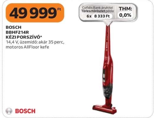 BOSCH BBHF214R KÉZIPORSZÍVÓ
