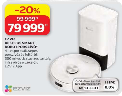 EZVIZ RE5 Plus Smart Robotporszívó