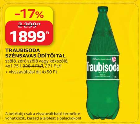 Traubisoda szénsavas üdítőital