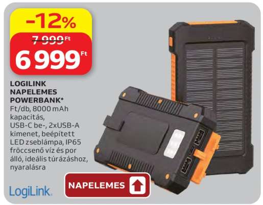 LOGILINK NAPELEMES POWERBANK