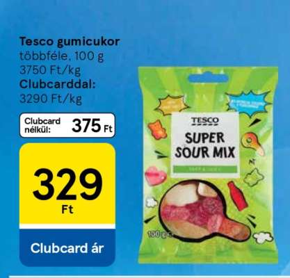 Tesco gumicukor