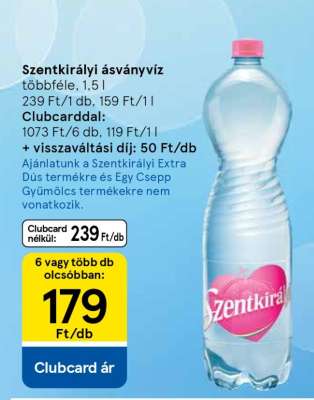 SZENTKIRÁLYI Ásványvíz