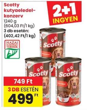 Scotty kutyaeledel konzerv