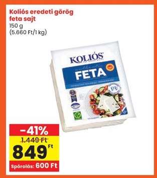 Koliós eredeti görög feta sajt