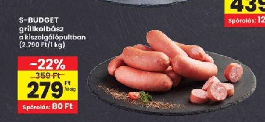 S-BUDGET grillkolbász