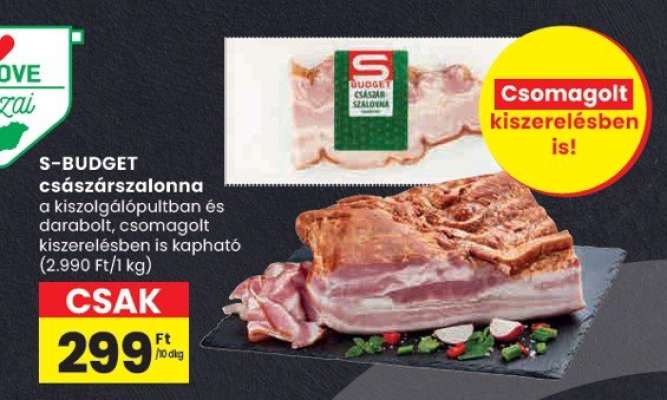 S-BUDGET császárszalonna