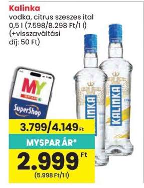 Kalinka vodka, citrus szeszes ital
