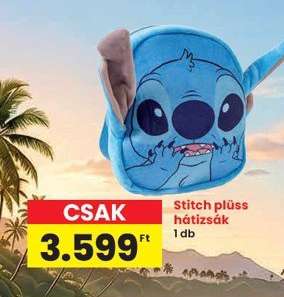 Stitch plüss hátizsák