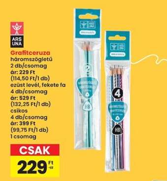 Grafitceruza háromszögletű