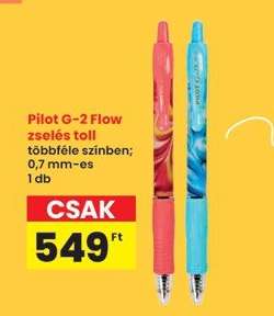 Pilot G-2 Flow zselés toll